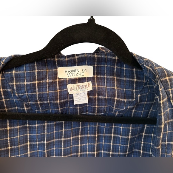 Mens Vintage Tōgo Plaid Cotton Robe - Picture 4 of 11